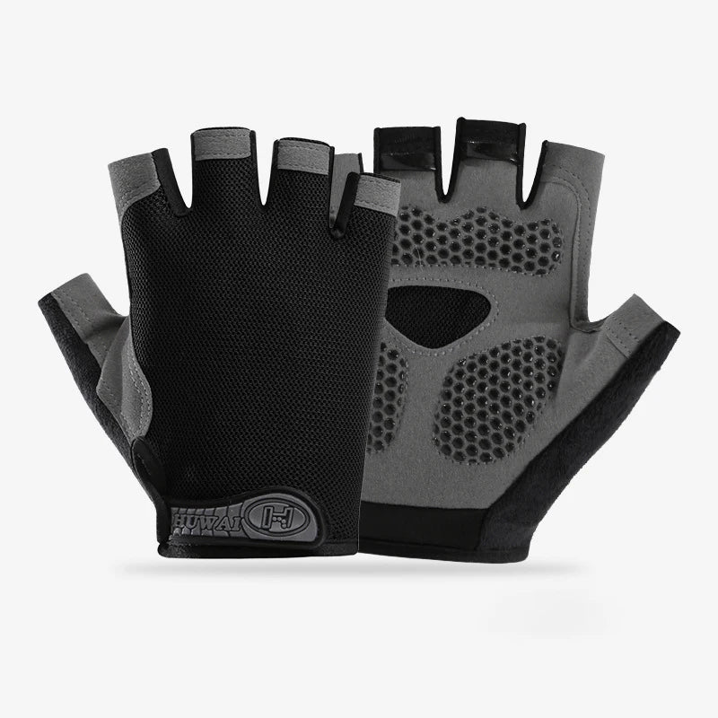 Men Cycling Bicycle Gloves Half Finger Gym Gloves Women Mitten Breathable Anti-slip Glove Fitness Sport Training Gloves Pi-Mart