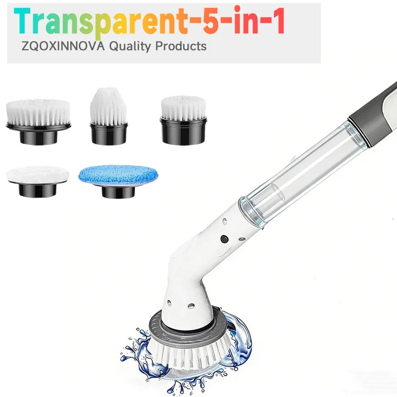 Cordless Household Spin Scrubber Kitchen Gadgets Hair Brushes Bathroom Broom Toilet  Multipurpose Cleaning Brush  Electric Mops Pi-Mart