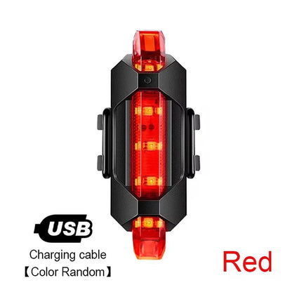 Bike Light Set Front Light with Taillight USB Rechargeable Easy to Install 3 Modes Bicycle Accessories for the Bicycle Road MTB Pi-Mart
