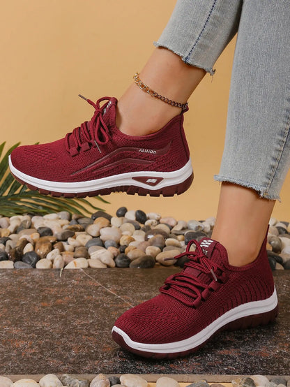 Women's shoes, soft soles, not tired feet,summer sneakers platform shoes, flying weaving, breathable women's sneakers shoes NovaCart