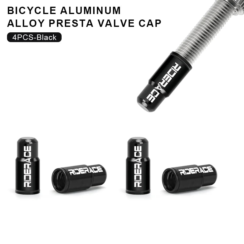 2/4/10Pcs Bicycle Tire Valve Cap Dustproof Lightweight Aluminum Alloy MTB Road Bike Tube Tyre Gas Nozzle Cover For FV Presta Pi-Mart
