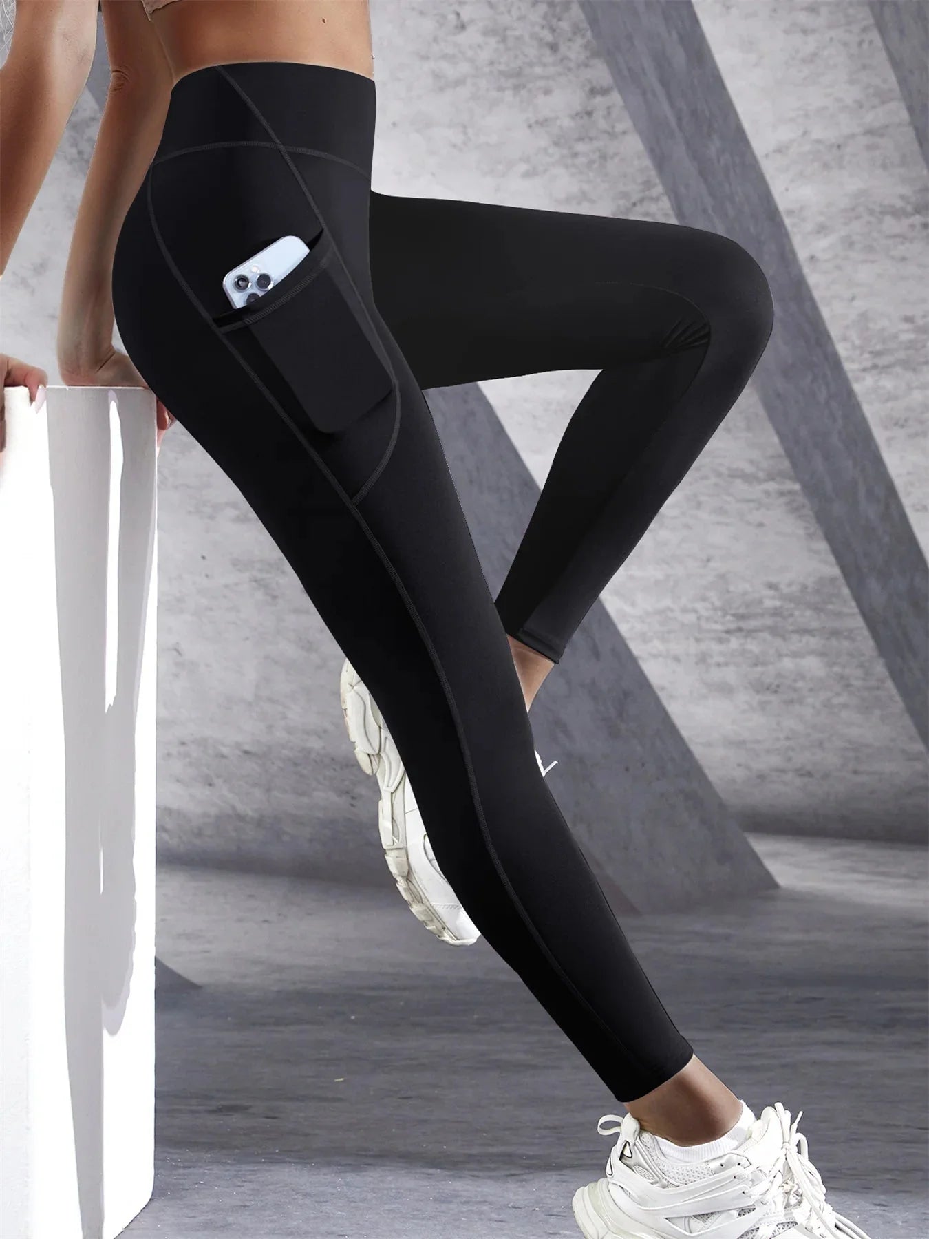 High Waist Pocket Stretch Leggings Women FitiqueFit