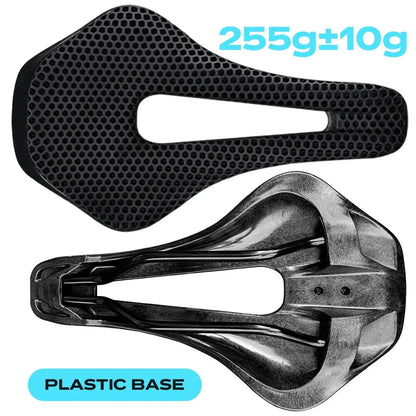 RYET 3D Printed Bike Saddle Ultralight Carbon Fiber Hollow Comfortable Breathable MTB Gravel Road Bicycle Cycling Seating Parts Pi-Mart