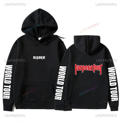 Hoodies Men Justin Bieber Purpose Tour fashion Print Hip Hop Streetwear Fleece Warm Hoody Men Women Pullover Hoodie Sweatshirt NovaCart