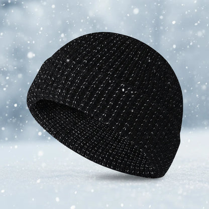 Unisex Winter Reflective Beanie – High Visibility Noctilucent Knit Hat FitiqueFit