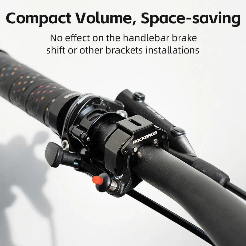 ROCKBROS Bicycle Bell Aluminum Alloy Horn Small Volume Portable Sound Alarm For Safety MTB Road Bike Ring Bicycle Accessories Pi-Mart