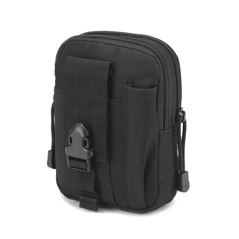 Molle Pouch Belt Waist Pack Men Small Pocket Survival Tool Bag for Running Travel Camping Hunting Airsoft Pi-Mart