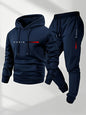 2025 letter printed sportswear set men's hooded sweatshirt long pants set spring and autumn winter warm suit NovaCart