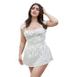 Floral Ruffle Maxi Dress Spring  Summer Curvy Style