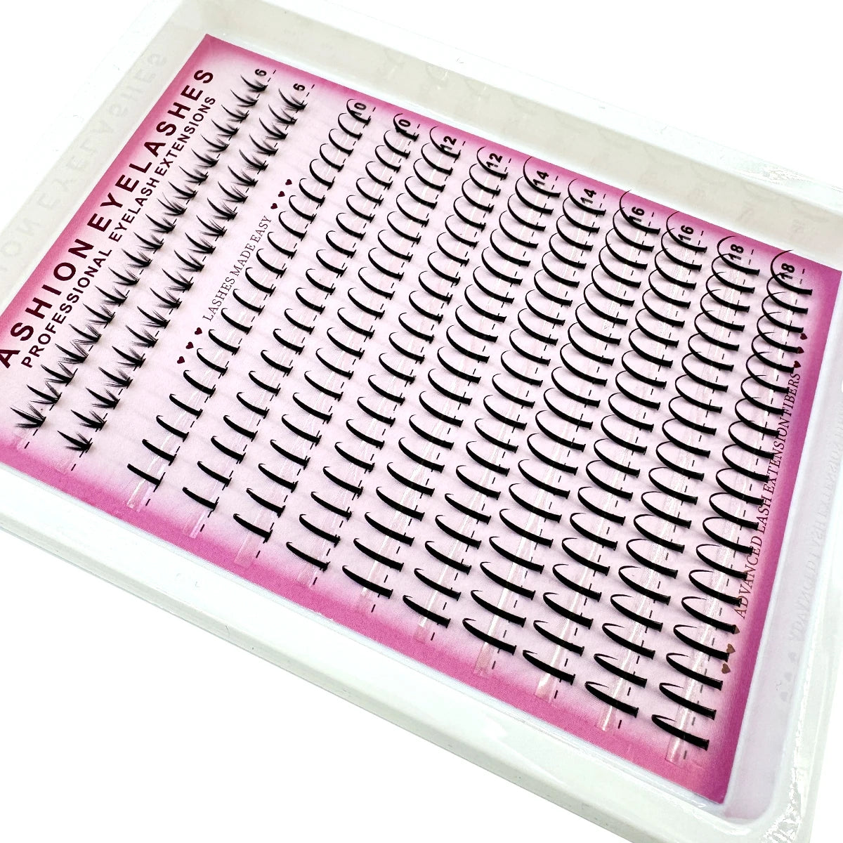 16Rows Bottom Lashes(6-7mm) and Spikes(15-21mm) Mix DIY Eyelash Extension Wispy Individual Lash Spikes Clusters DIY Lashes Tools NovaCart