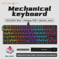 AJAZZ NK61 Wired Gaming Mechanical Keyboard 60% RGB Hot-Swappable 61 Keys Red Switch Mini Keyboard for Gamer PC Pi-Mart