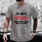 My Job Is Top Secret Funny Graphic T Shirt Men Summer Short Sleeve Tees Fashion Streetwear Tshirt Loose Oversized Y2k Clothing NovaCart