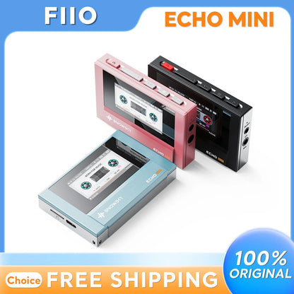 Fiio Snowsky Echo Mini Wireless Bluetooth MP3 Player 8GB Retro Portable Walkman Custom Support DSD Music Gift Pi-Mart