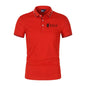 Men's premium summer polo shirt, quick drying, breathable, casual, business fashion, sports, short sleeved, men's clothing NovaCart