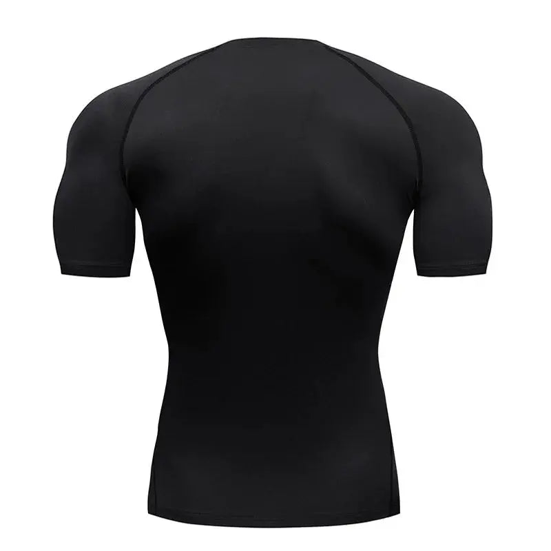 Bat Printed Men's Tight T-Shirt Running Compression Compression T Shirt Gym Fitness Jogging Short Sleeve Male Casual Shirt Tops NovaCart