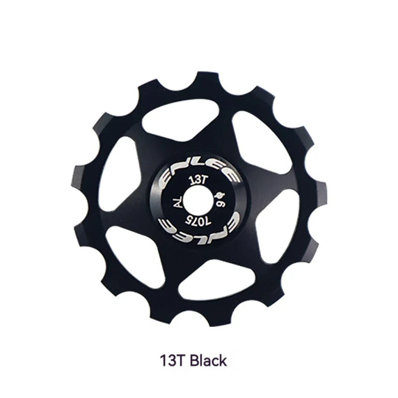 ENLEE Bike Aluminum Alloy Guide Wheel Pulley Rear Derailleur 11T 13T Guide MTB Ceramic Bearing Jockey Wheel For 4/5/6MM Pi-Mart
