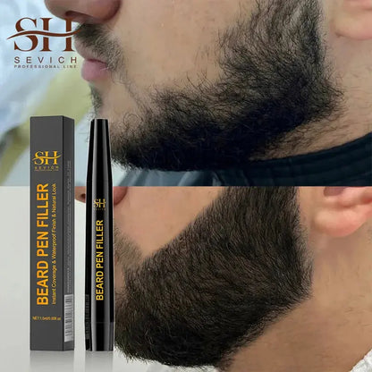 Waterproof Beard Pen Filler Men Moustache Coloring Pen Beard Coloring Filling Enhancer Black Fiber Hair Beard Stuffing Pen Tool NovaCart