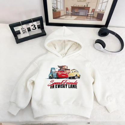 Hoodies For Kids Clothing Spring New Style Cartoon Car Fashion Sweatshirts Tops Hooded Long Sleeved Children's Costume Hoodie NovaCart