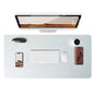Large Mouse Pad,Office Desk Mat, Leather Desk Pad Protector, Non-Slip PU Leather Desk Blotter, Laptop Desk Pad Pi-Mart