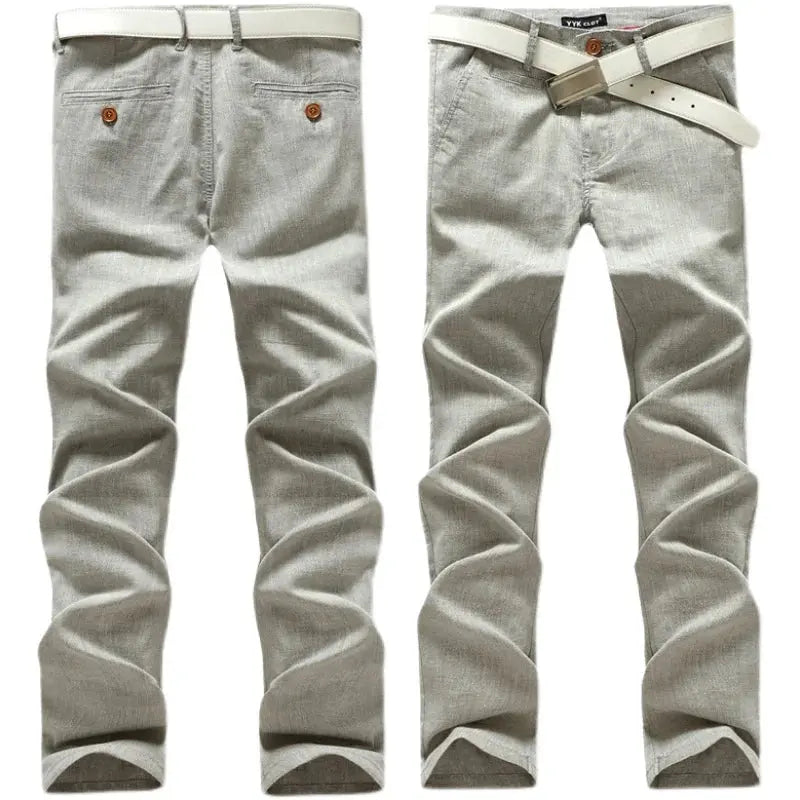 Checked pants for man Black Casual Pants Men Trousers Streetwear Mens linen Pants Slim Fit Male Plaid Pant men\'s Check Pants NovaCart