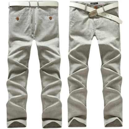 Checked pants for man Black Casual Pants Men Trousers Streetwear Mens linen Pants Slim Fit Male Plaid Pant men\'s Check Pants NovaCart
