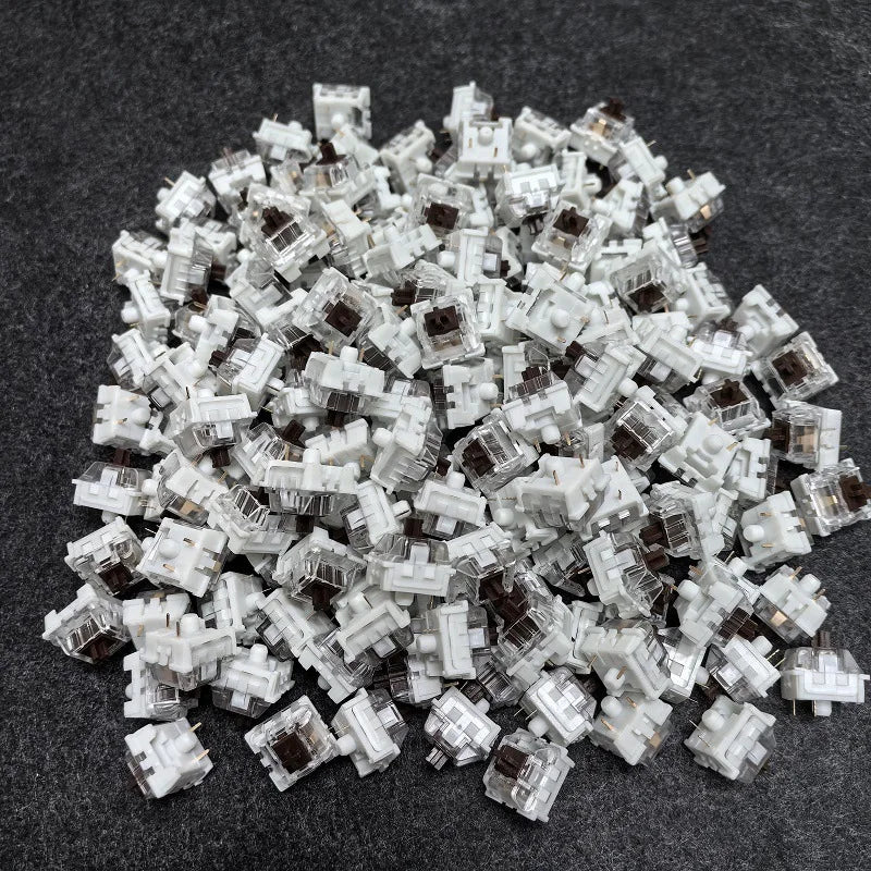 20-100pc Mechanical Keyboard Switches Blue Red Brown Switch Customizable Hot-Swappable 3 Pins Cross Stem for Mechanical Keyboard Pi-Mart