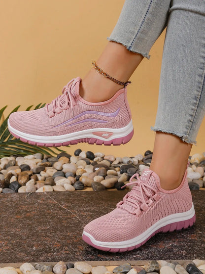 Women's shoes, soft soles, not tired feet,summer sneakers platform shoes, flying weaving, breathable women's sneakers shoes NovaCart