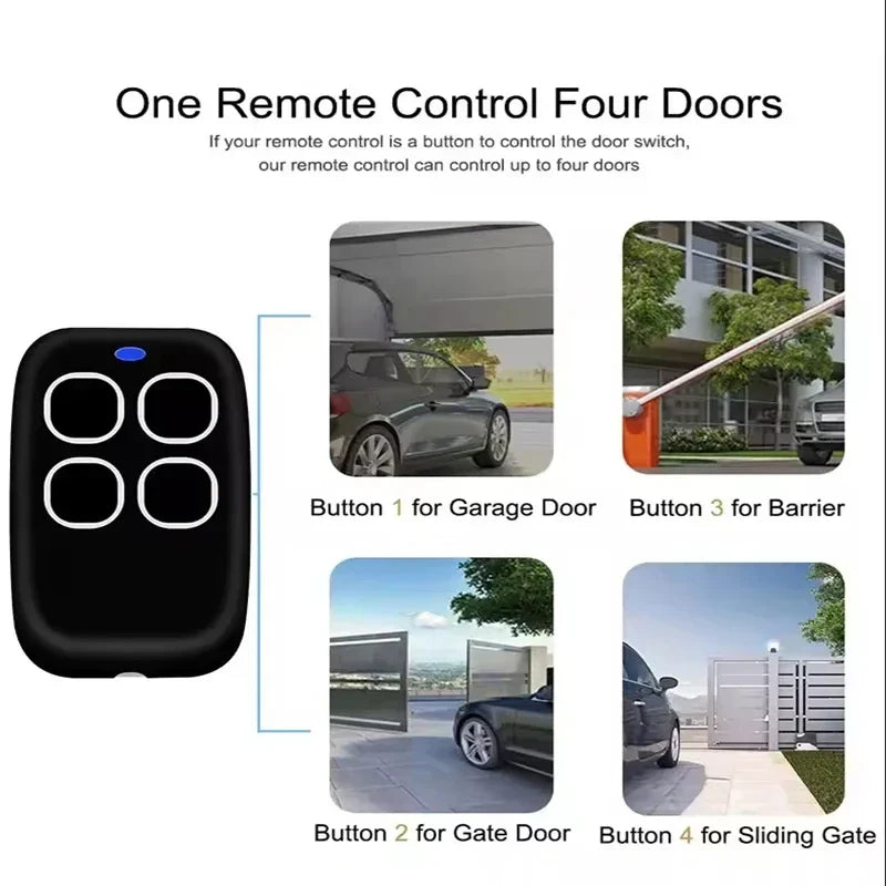 433Mhz Universal Duplicator Garage Remote Controller Command Clone Self-copying Automation Gate Fixed Code Pi-Mart