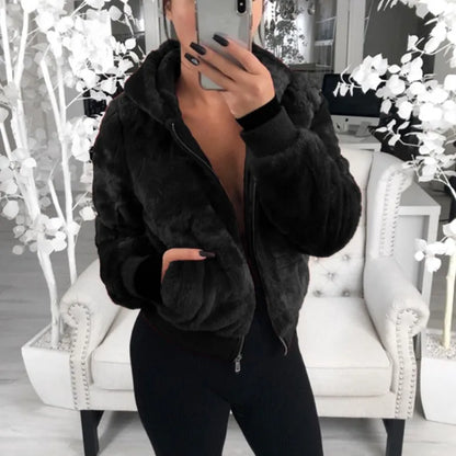 Hoodies Women Clothing Streetwear 2025 Autumn Winter Spring New Fashion Versatile Casual Solid Long Sleeves Coat for Female NovaCart