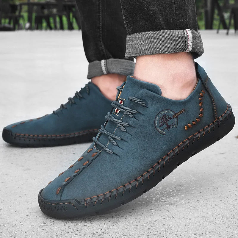 Hot Sale Comfortable Men's Casual Shoes Loafers Large Size Sneakers Quality PU Leather Handmade Shoes Men Flats Moccasins Shoes NovaCart