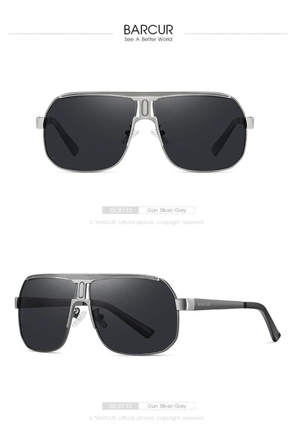BARCUR Polarized Sports Sunglasses for Men Fashionable Fishing Driving Hiking and Outdoor Eyewear UV400 Protection Gradient Lenses Stevvex