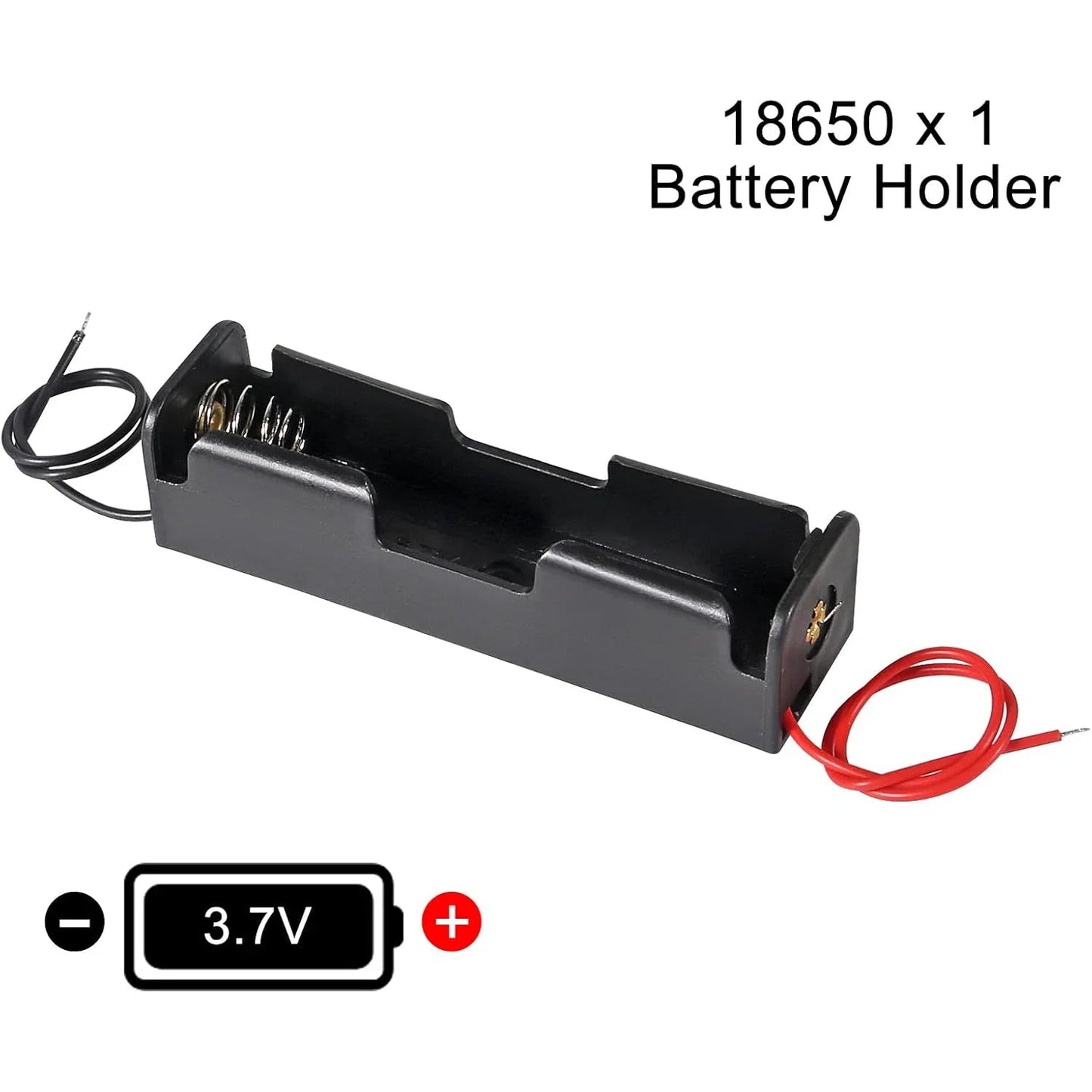 3pcs 18650 Battery Holder with Wire 3.7V,7.4V, 11.1V, 14.8V 18650 Battery Holder Box for Battery storage charging Pi-Mart