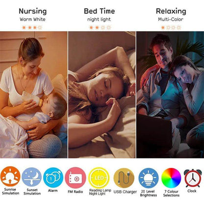 Wake Up Sunrise Simulation Alarm Clock SmartPursue™