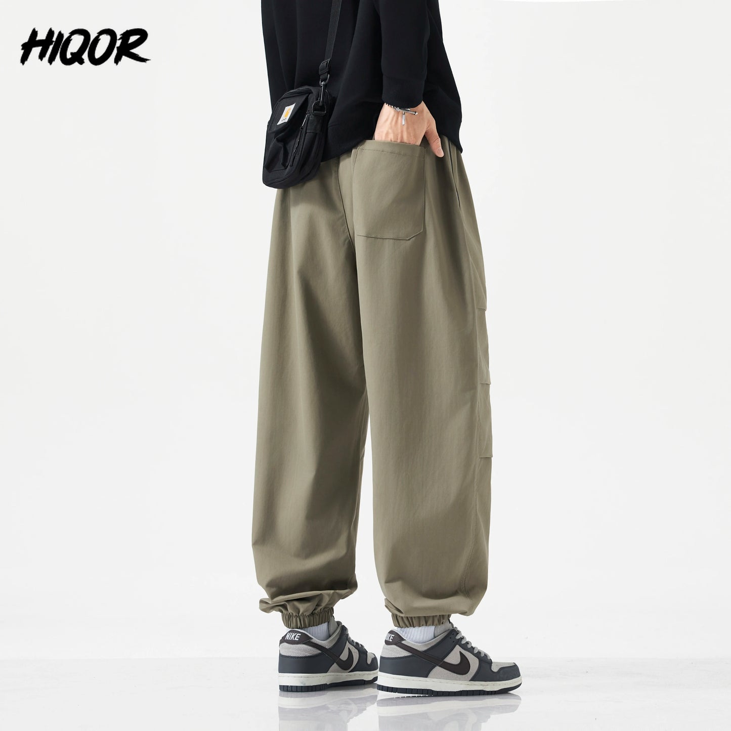 HIQOR Harem Jogger Pants Fashion Men Spring Baggy Trouser Hip Hop Casual Pants Man Pleats Large Size L-6XL Sports Cargo Pants NovaCart