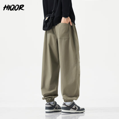 HIQOR Harem Jogger Pants Fashion Men Spring Baggy Trouser Hip Hop Casual Pants Man Pleats Large Size L-6XL Sports Cargo Pants NovaCart