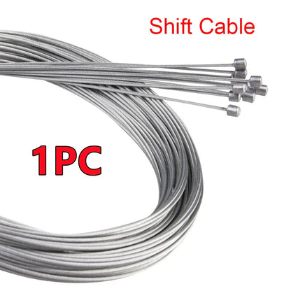 10/5/3/1PC 2M MTB Bicycle Brake Line Bicycle Speed Line Fixed Gear Shifter Gear Brake Cable Set Core Inner Wire MTB Road Bike Pi-Mart