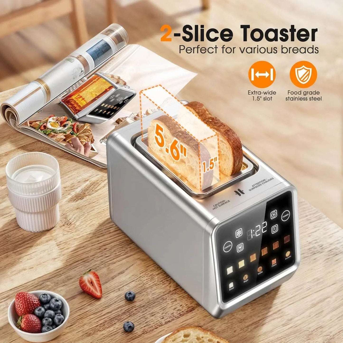 Stainless Steel Smart Digital Toaster SmartPursue™