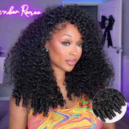 250% Density Burmese Curly Human Hair Wig  13x4 HD Transparent Lace Frontal Wigs Pre Plucked Rem Burmese Human Hair Wigs 28 Inch NovaCart