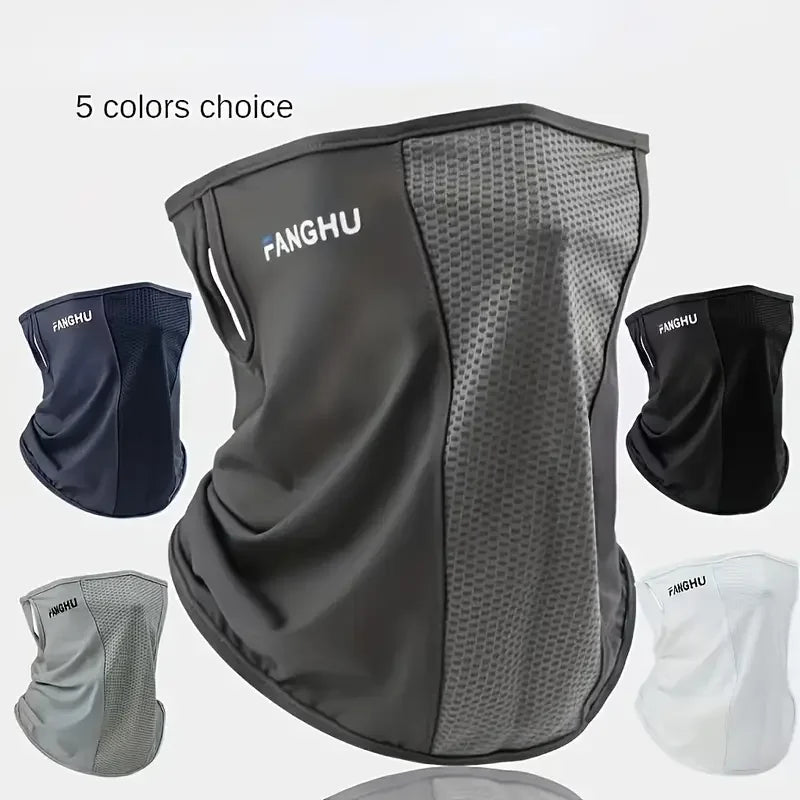 Cycling Masks Headwear Bandana Head Wrap Face Scarf Mask Neck Balaclava Breathable Light Cool Wind Outdoor Hiking Ice Silk Mask Pi-Mart