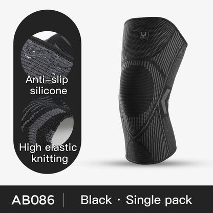 1 Pc Elastic Breathable Compression Knee Support Sleeve for Basketball Running Cycling Pi-Mart
