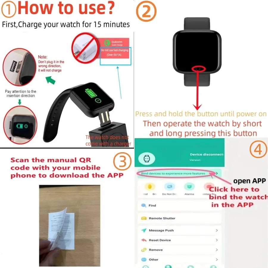 Multifunctional Smart Watch Men Women Bluetooth Connected Phone Music Player Fitness Sport Bracelet Sleep Monitor D13 Smartwatch NovaCart