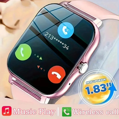 1.83'' Sport Smart Watch Fitness Clock Health Monitor Waterproof Smartwatch Wireless Call Watches for Men Women IOS Android 2025 NovaCart