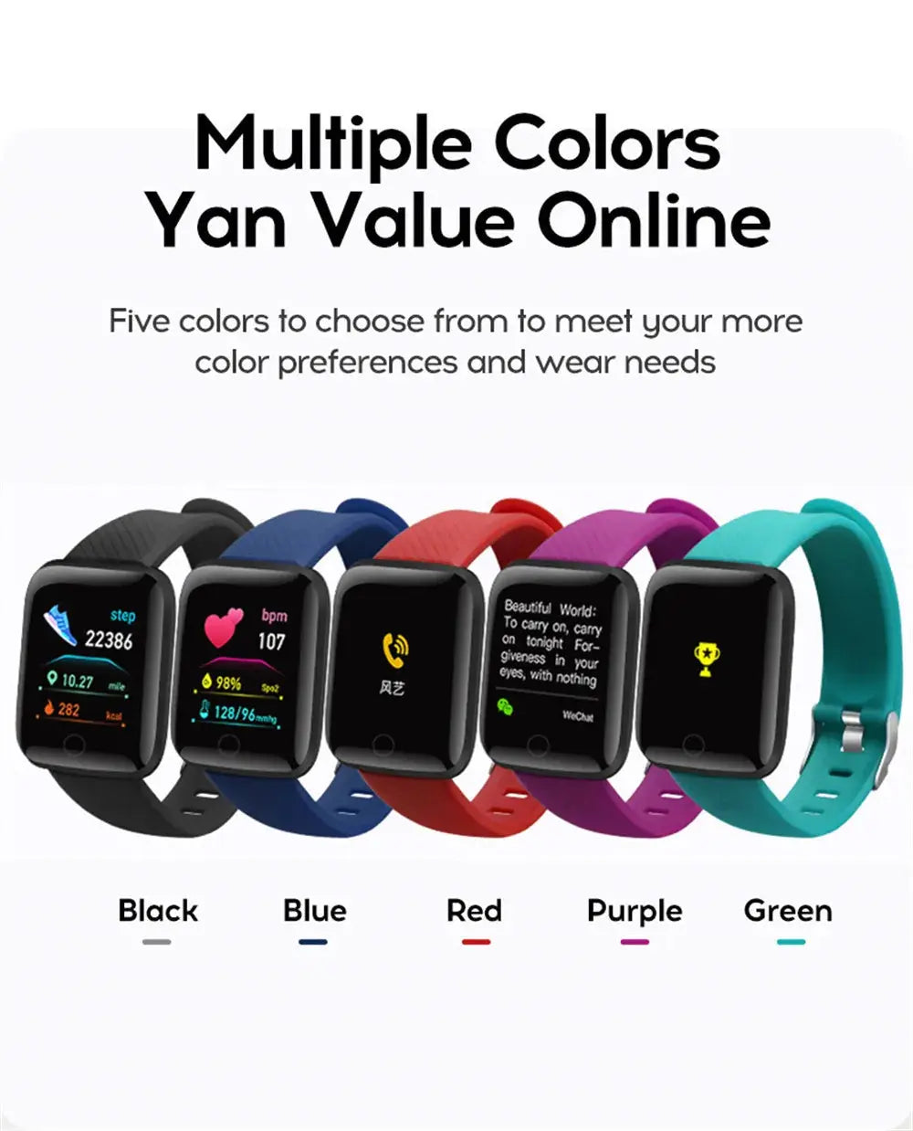 Smartwatch Men Women Wristwatches Smart Watch Message Fitness Monitor Bracelet Birthday Gift Electronic Clock For Android IOS NovaCart