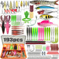 Fishing 83/133/193/239/409pcs Fishing Lure Kit For Trout/Pike/Bass Multi-Lure Fishing Set Layered Tackle Pro Gear Tackle Box Pi-Mart