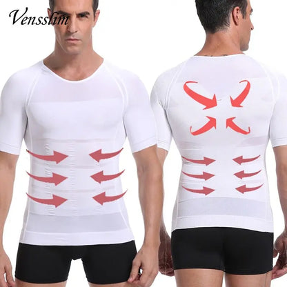 Men Body Shaper Slimming Compression Shirts Gynecomastia Undershirt Seamless Waist Trainer Muscle Belly Weight Loss Shapewear NovaCart