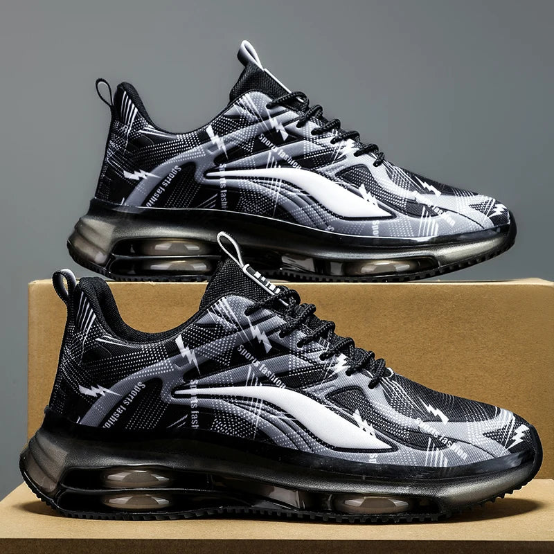 Men's Fashionable Basketball Shoes, with Air Cushioning, Comfortable and Non-Slip, Breathable and Shock-Absorbing, Suitable for Men's Outdoor Activities NovaCart