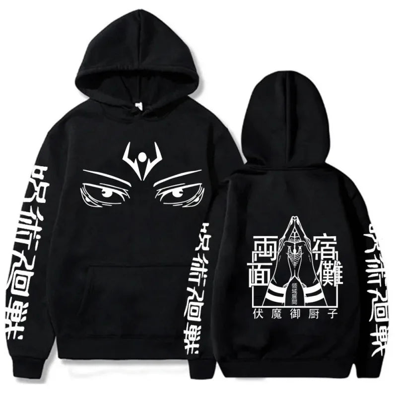 Hoodies New Japanese Anime Graphic Printing Sweatshirts for Men Womnen Hip Hop Casual Autumn Winter Fleece Streetwear Tops NovaCart