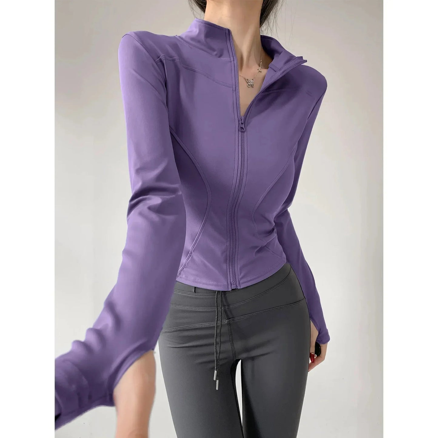 Sun Quick-Drying Zip-Up Sports Jacket Women S-3XL FitiqueFit