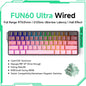 Akko MonsGeek FUN60 Mechanical Keyboard Magnetic Switch 60% Gaming Keyboards Rapid Trigger 0.01mm 8K ARGB HE/TMR Custom Keyboard Pi-Mart