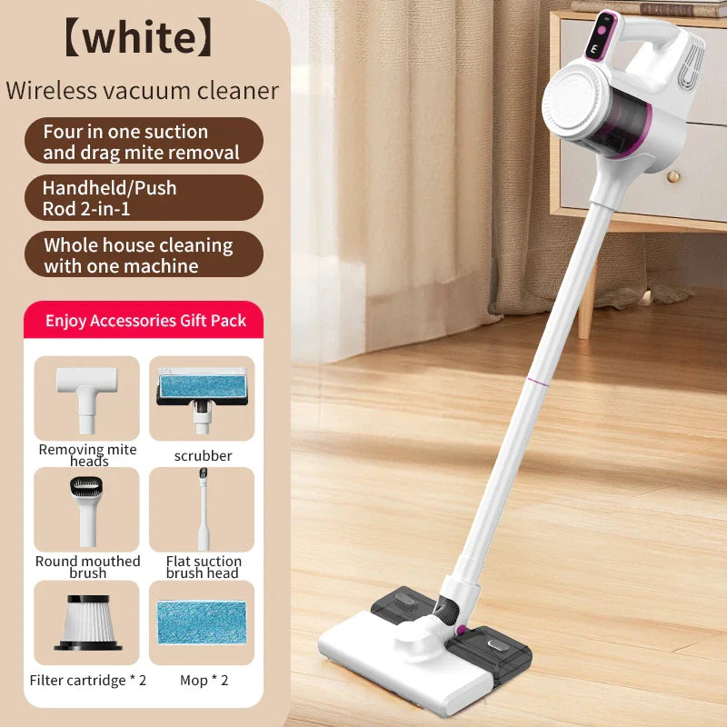 Cordless Vacuum Cleaner 15000Pa Strong Suction Stick Handheld 2 in 1 Lightweight for Carpet Hardwood Floor Pet Hair Car Cleaning Pi-Mart